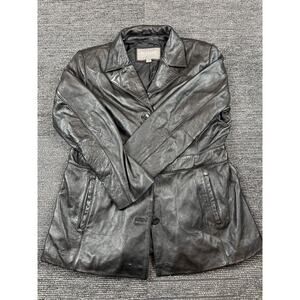 Wilsons Leather Womens XL Black Jacket Coat